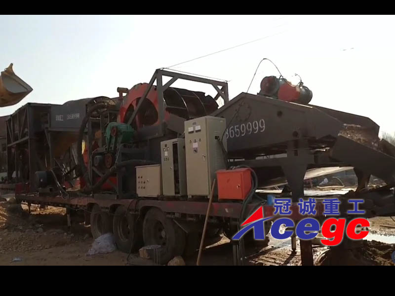 移動(dòng)式河卵石制砂洗沙生產(chǎn)線(xiàn)